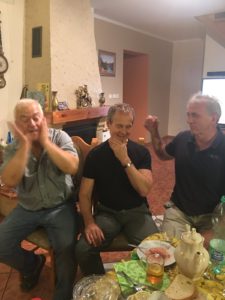 Jerzy with his friends
