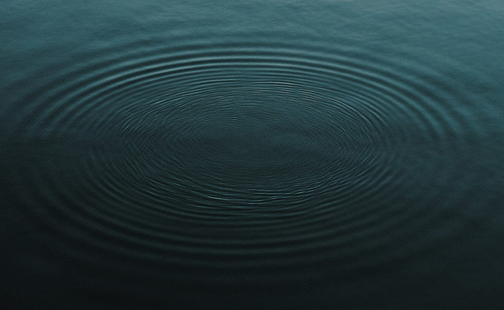 Water Rippling Energy Outwards